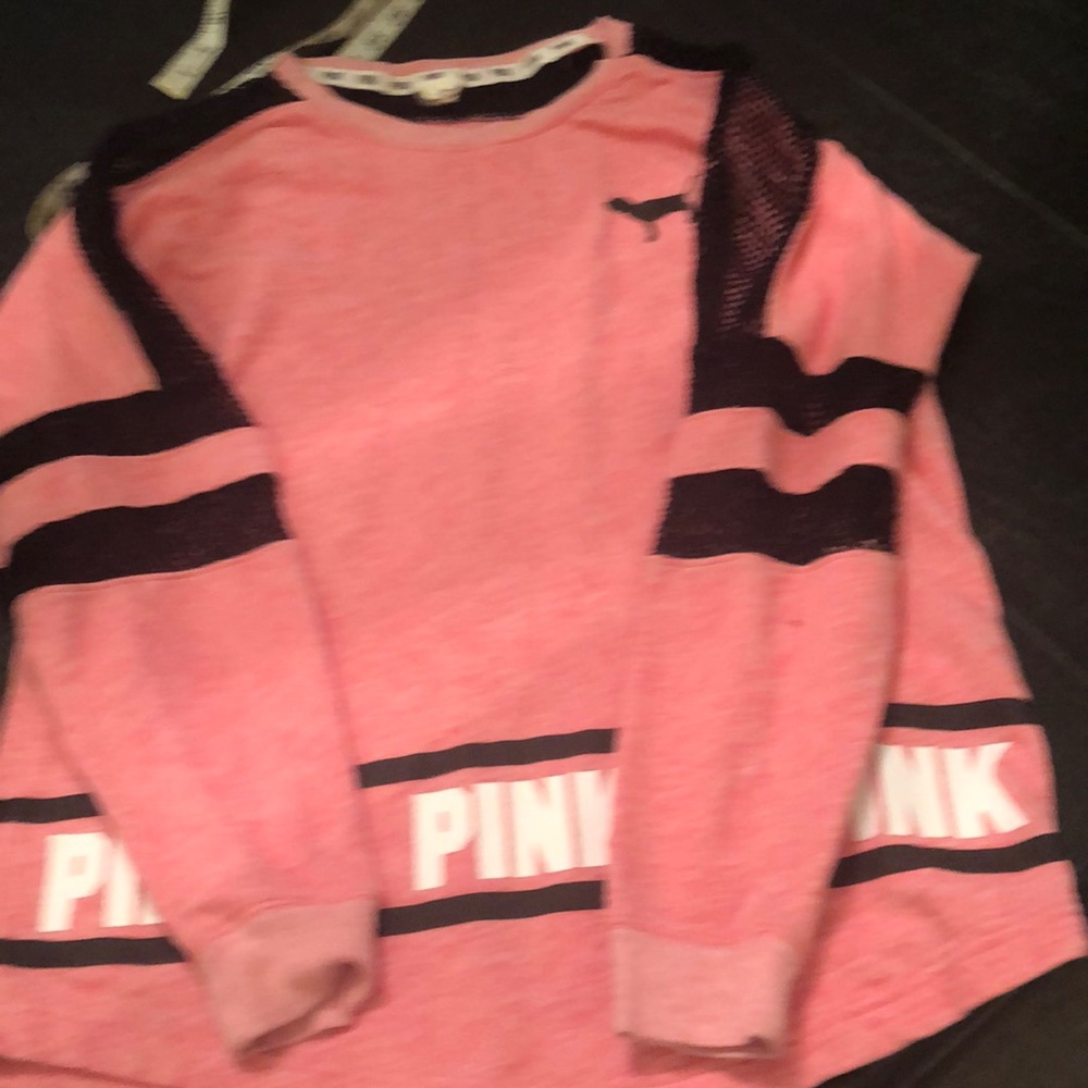 Victoria’s Secret sweatshirt with netting